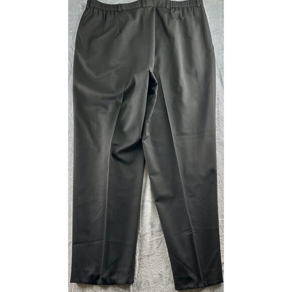 Talbots Stretch Wool Dress Pants 20W Black Made in USA Pleated Classic Fit*READ* - Picture 13 of 14